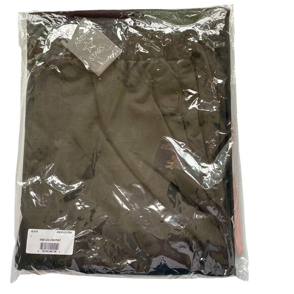 NWT Area Stars Black Wide Leg Long Pants Women’s Size L Pull-On Flowy Pockets - Picture 8 of 14